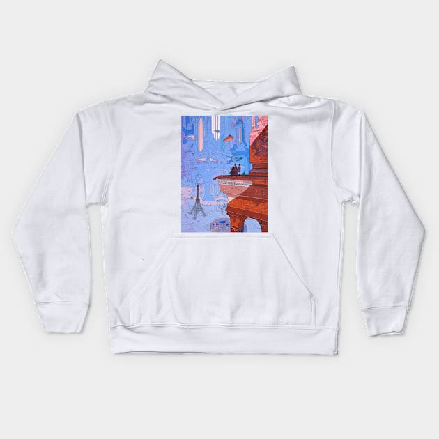 Art of Moebius Kids Hoodie by QualityArtFirst